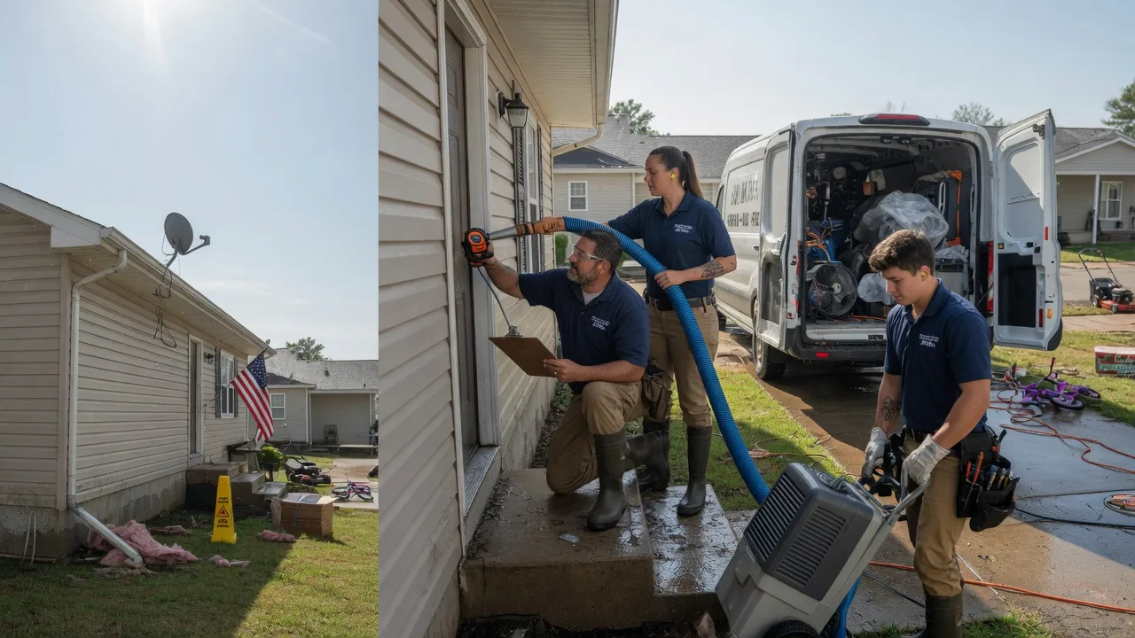 Ceiling Water Damage Restoration in Sturtevant, WI near me